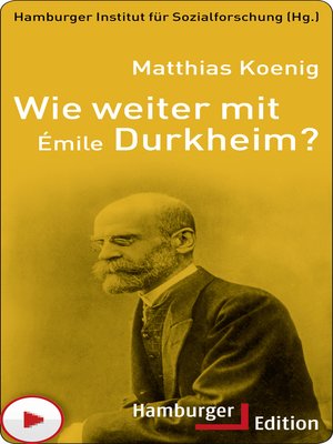 cover image of Wie weiter mit Émile Durkheim?